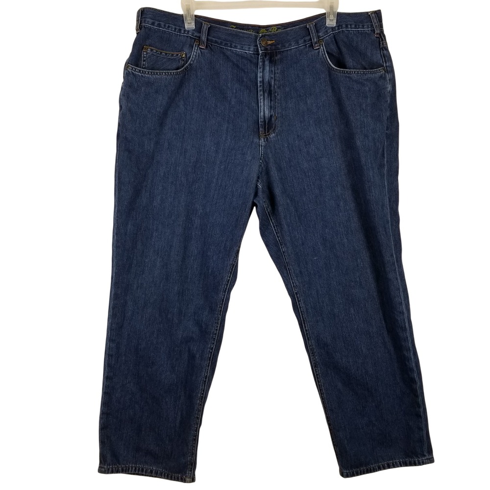 Tommy Bahama Classic Fit Blue Denim Jeans Mens 46x30 Cotton Tencel Blend